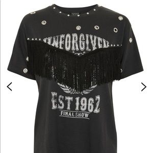 Unforgiven Studded Motif T-Shirt